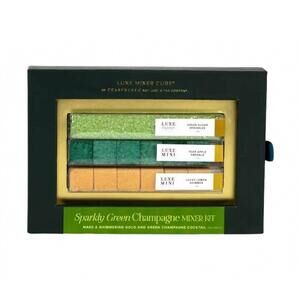 NEW TEASPRESSA sparkly green champagne mixer kit in green